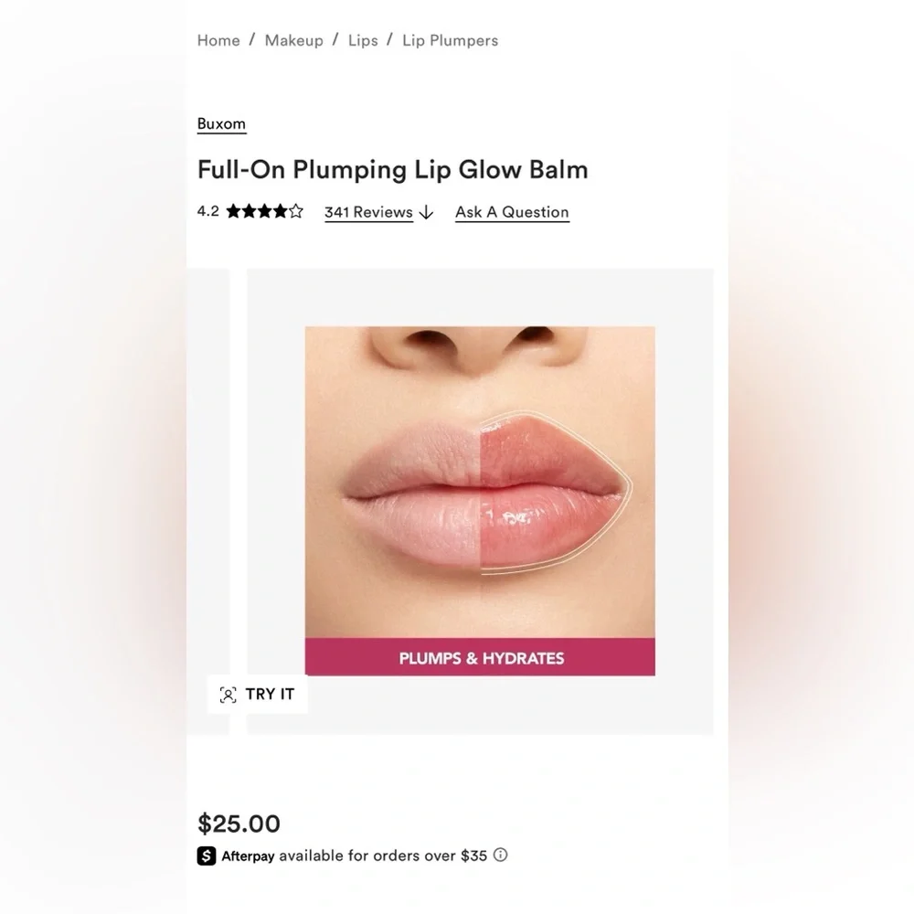 Buxom - Full-On Plumping Lip Glow Balm in Rose All Day
